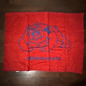 Fresno State Bulldogs CSUF Red and Blue Throw Blanket 58" x 44" California
